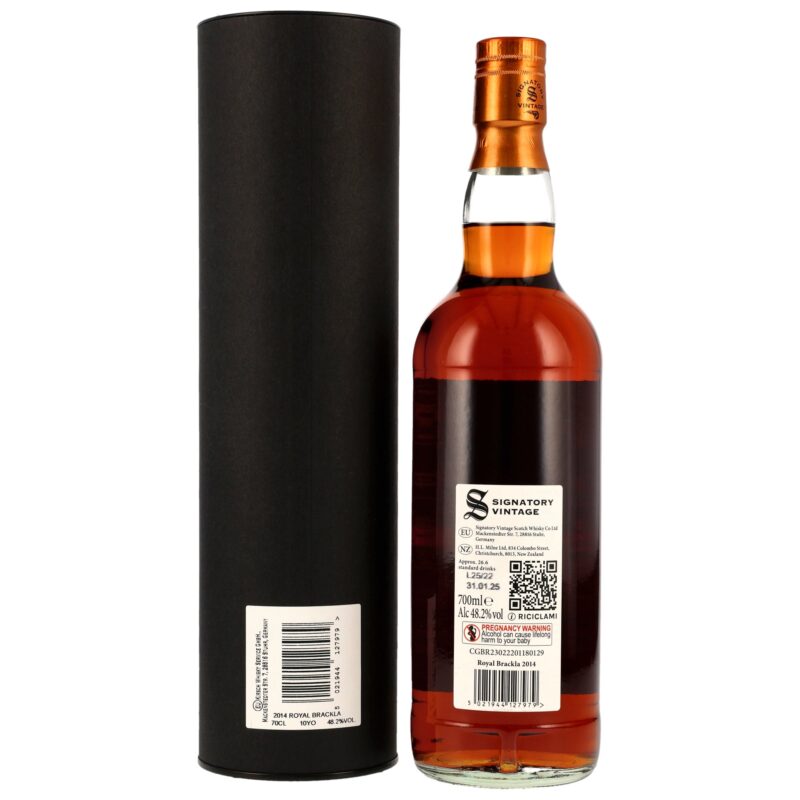 Royal Brackla 10 (2014/2025) - Signatory Small Batch Edition #17 - 1st Fill Pedro Ximénez Hogshead – Bild 2