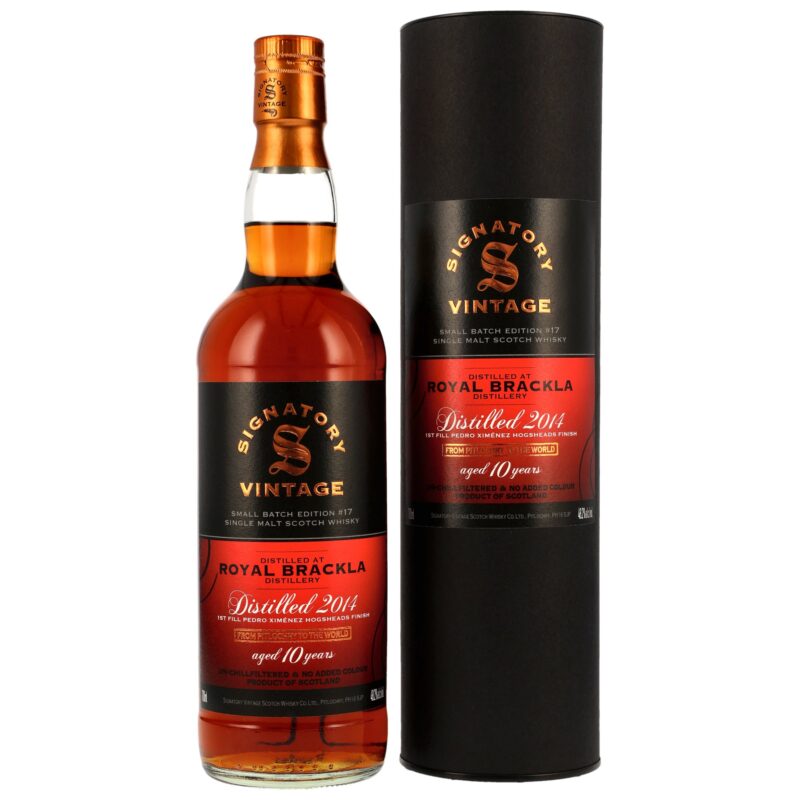 Royal Brackla 10 (2014/2025) - Signatory Small Batch Edition #17 - 1st Fill Pedro Ximénez Hogshead