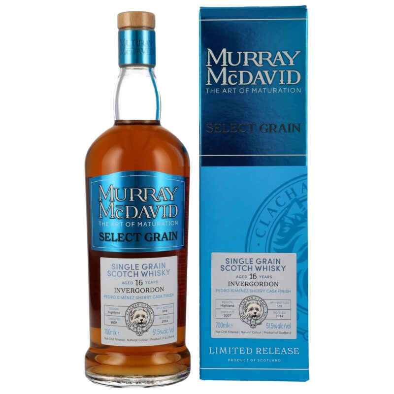 Invergordon 16 (2007/2024) - PX Sherry Cask - Select Grain Murray McDavid