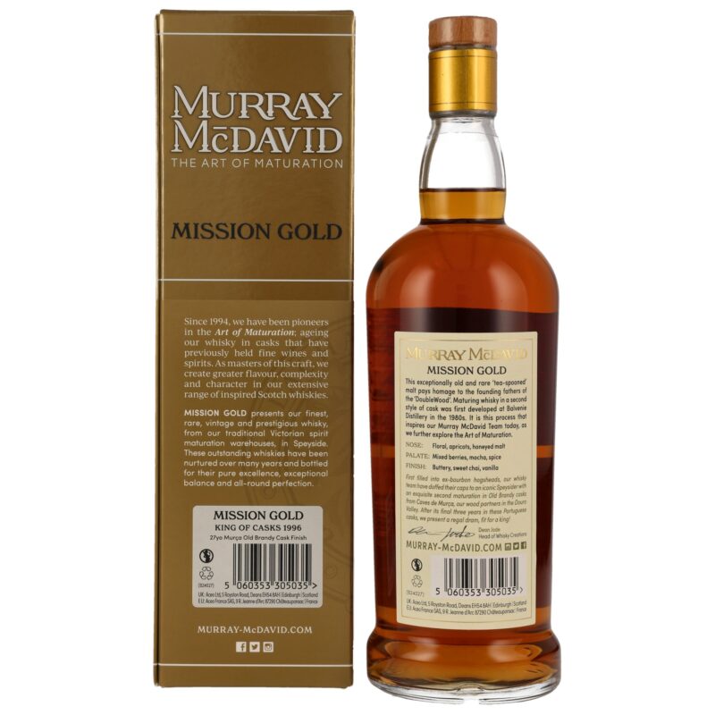 King of Casks 27 (1996/2024) - Murca Old Brandy Cask - Mission Gold Murray McDavid – Bild 2