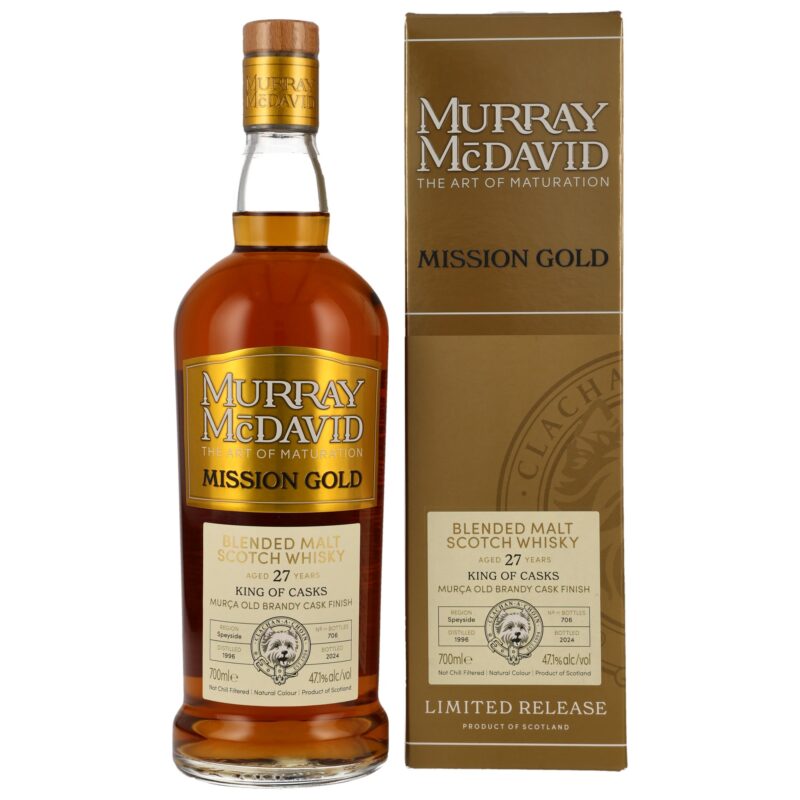 King of Casks 27 (1996/2024) - Murca Old Brandy Cask - Mission Gold Murray McDavid