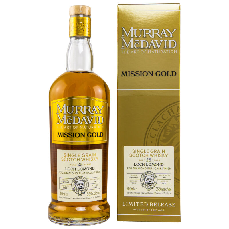 Loch Lomond 25 (1996/2022) - SXG Diamond Rum Cask - Mission Gold Murray McDavid