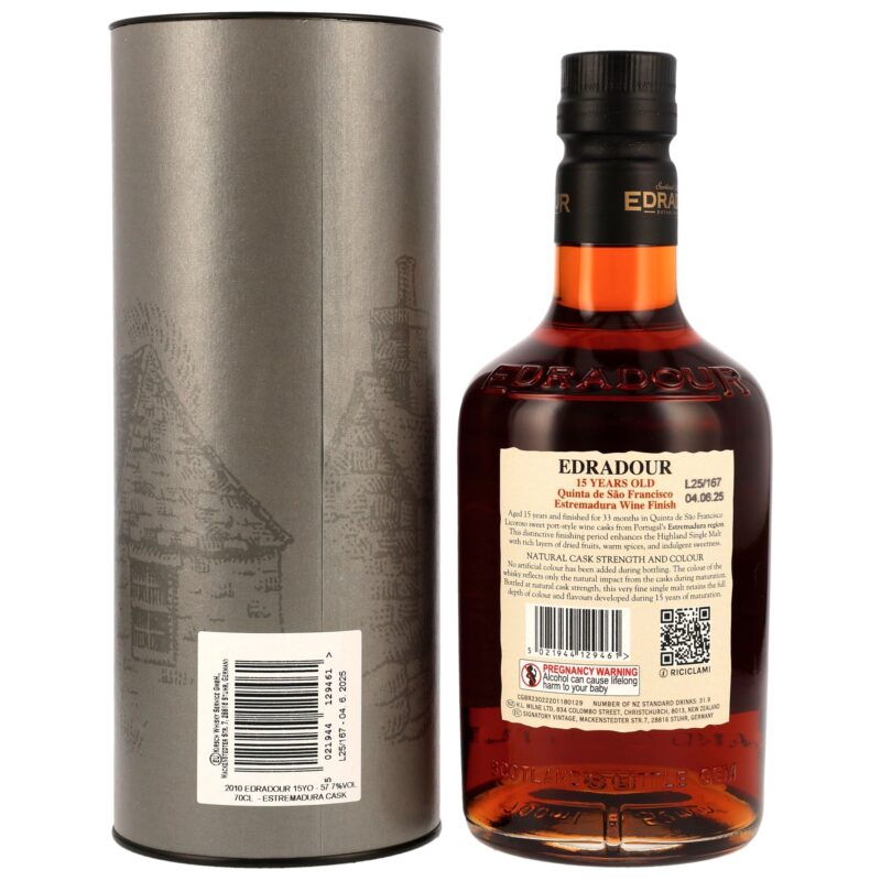 Edradour 15 (2010/2025) - Quinta de Sao Francisco Estremadura Wine Casks Finish – Bild 2