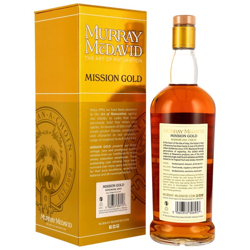 Bowmore 22 (2003/2025) - #2 - Callejo Wine Cask - Mission Gold Murray McDavid - The Awakening Series Whisky Live 2025 – Bild 2