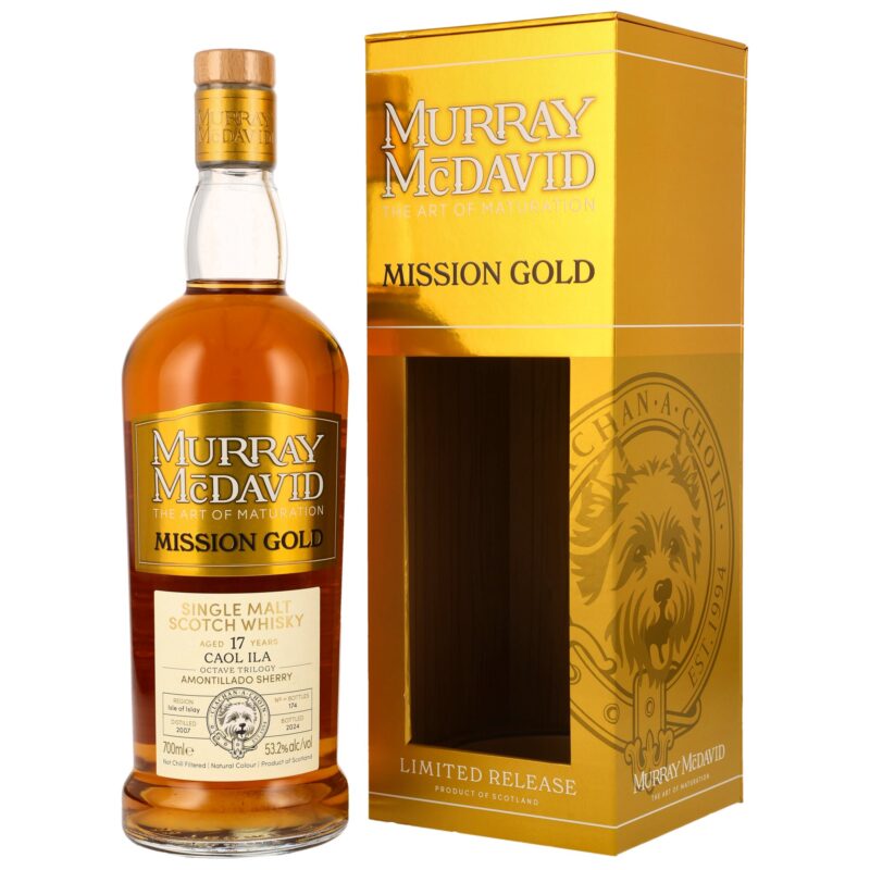 Caol Ila 17 (2007/2024) - #2301847&-48 - Amontillado Sherry Octaves - Mission Gold Murray McDavid