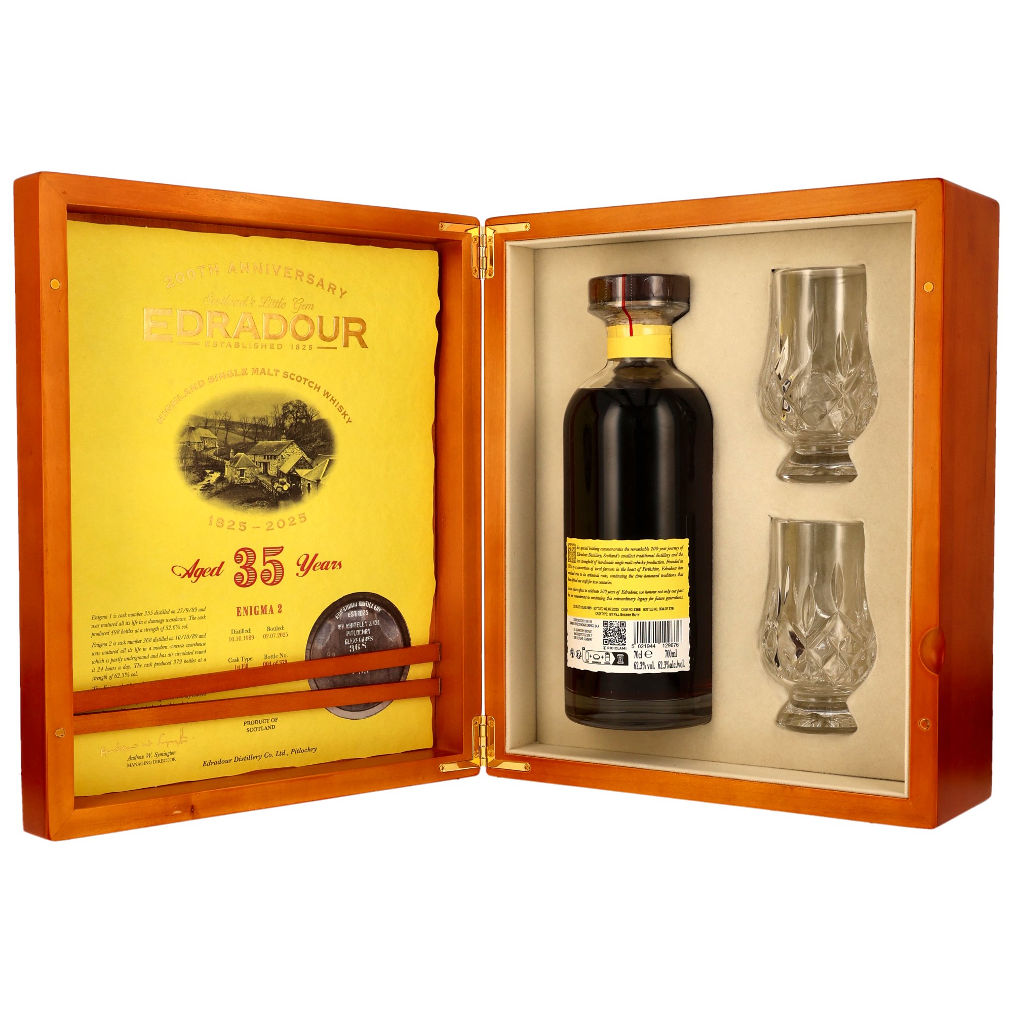 Edradour 35 (1989/2025) - #368 - 1st Fill Sherry Butt - Enigma Part 2 - 200th Anniversary – Bild 4