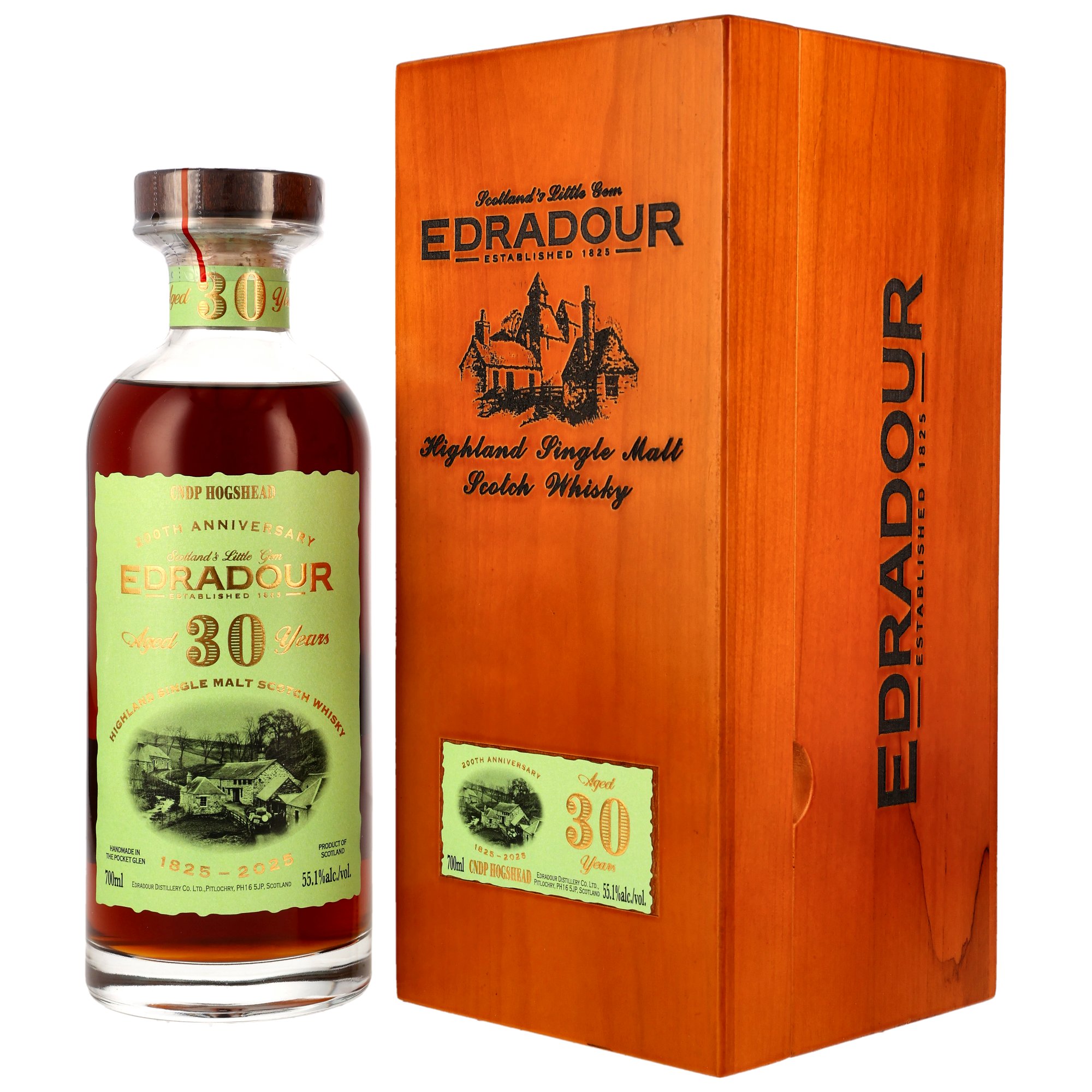 Edradour 30 (1995/2025) - #2110 - 2nd Fill Chateauneuf du Pape Cask - 200th Anniversary