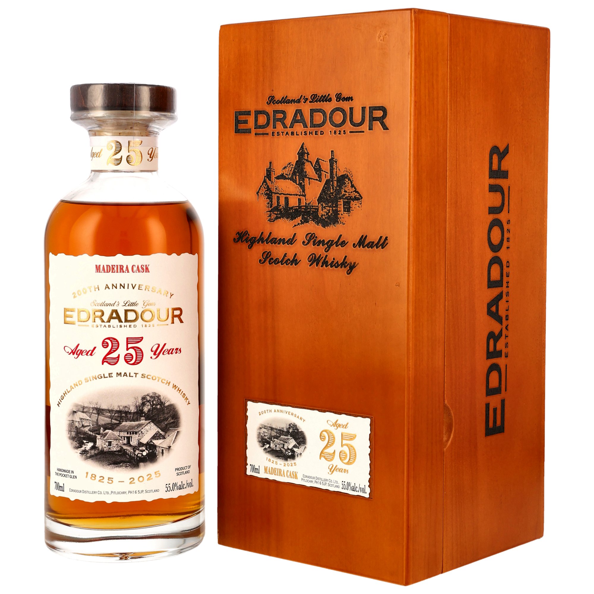 Edradour 25 (1999/2025) - #901 - 1st Fill Madeira Cask - 200th Anniversary