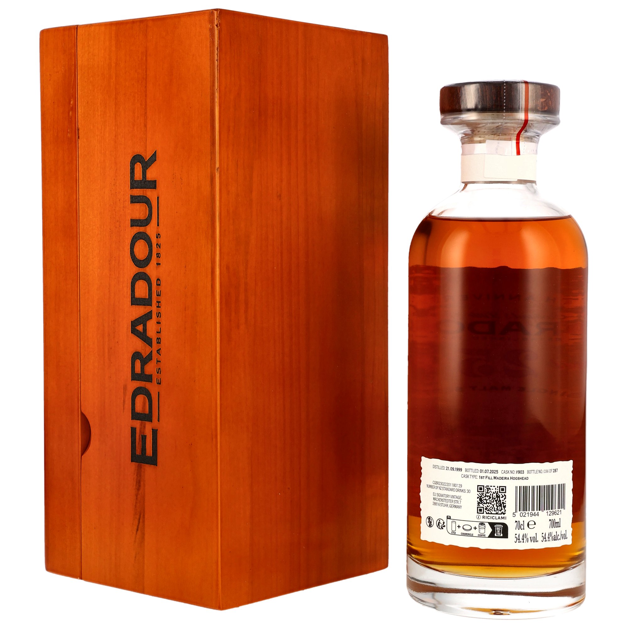 Edradour 25 (1999/2025) - #903 - 1st Fill Madeira Cask - 200th Anniversary – Bild 2