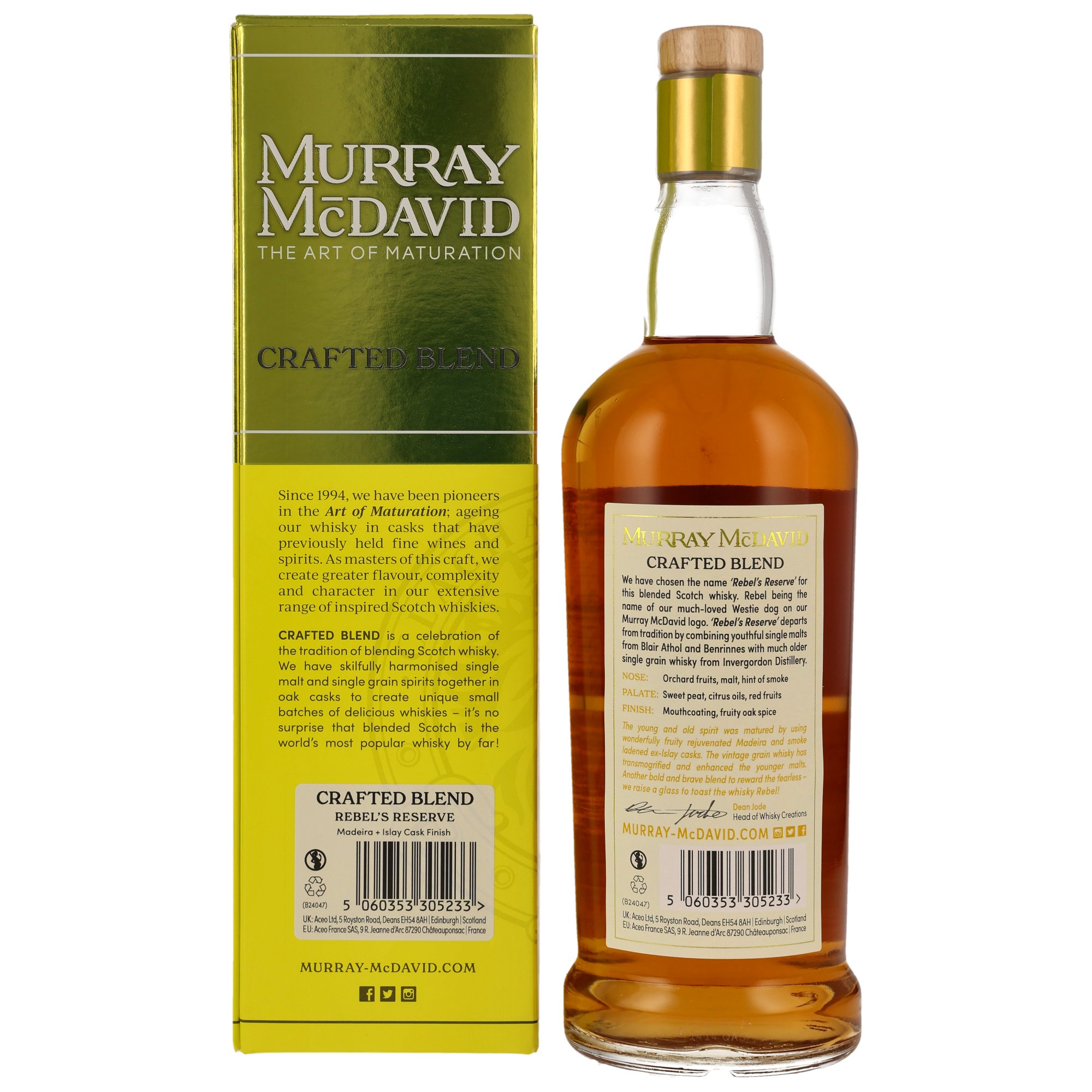 Rebel's Reserve Blend - Madeira & Islay Cask - Murray McDavid – Bild 2
