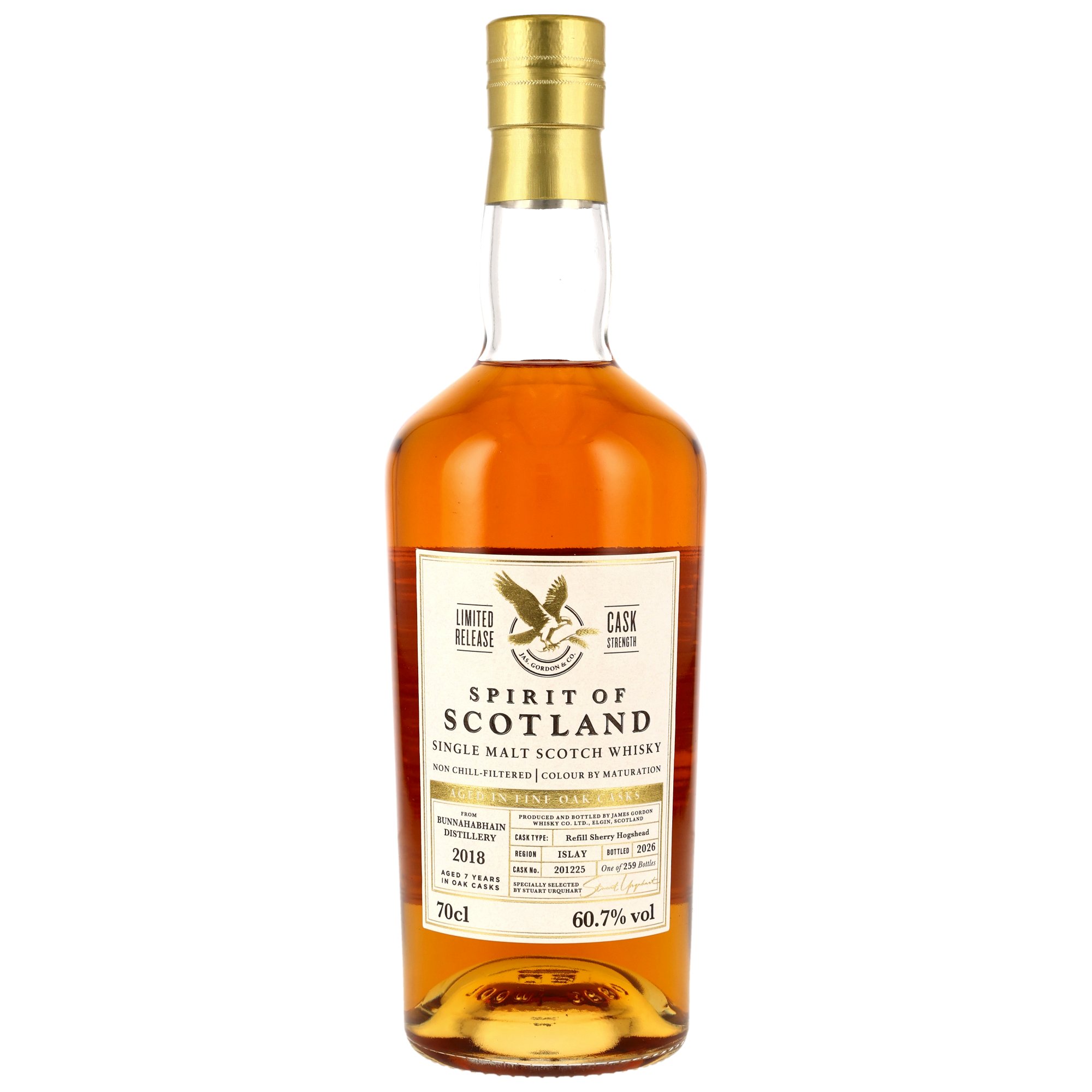 Bunnahabhain 7 (2018/2026) - #201225 - Refill Sherry Hogshead - G&M Spirit of Scotland