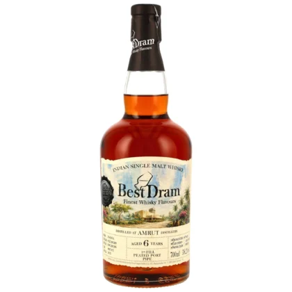 Amrut 6 (2020/2026) - #8795 - 1st Fill Peated Port Pipe - Best Dram