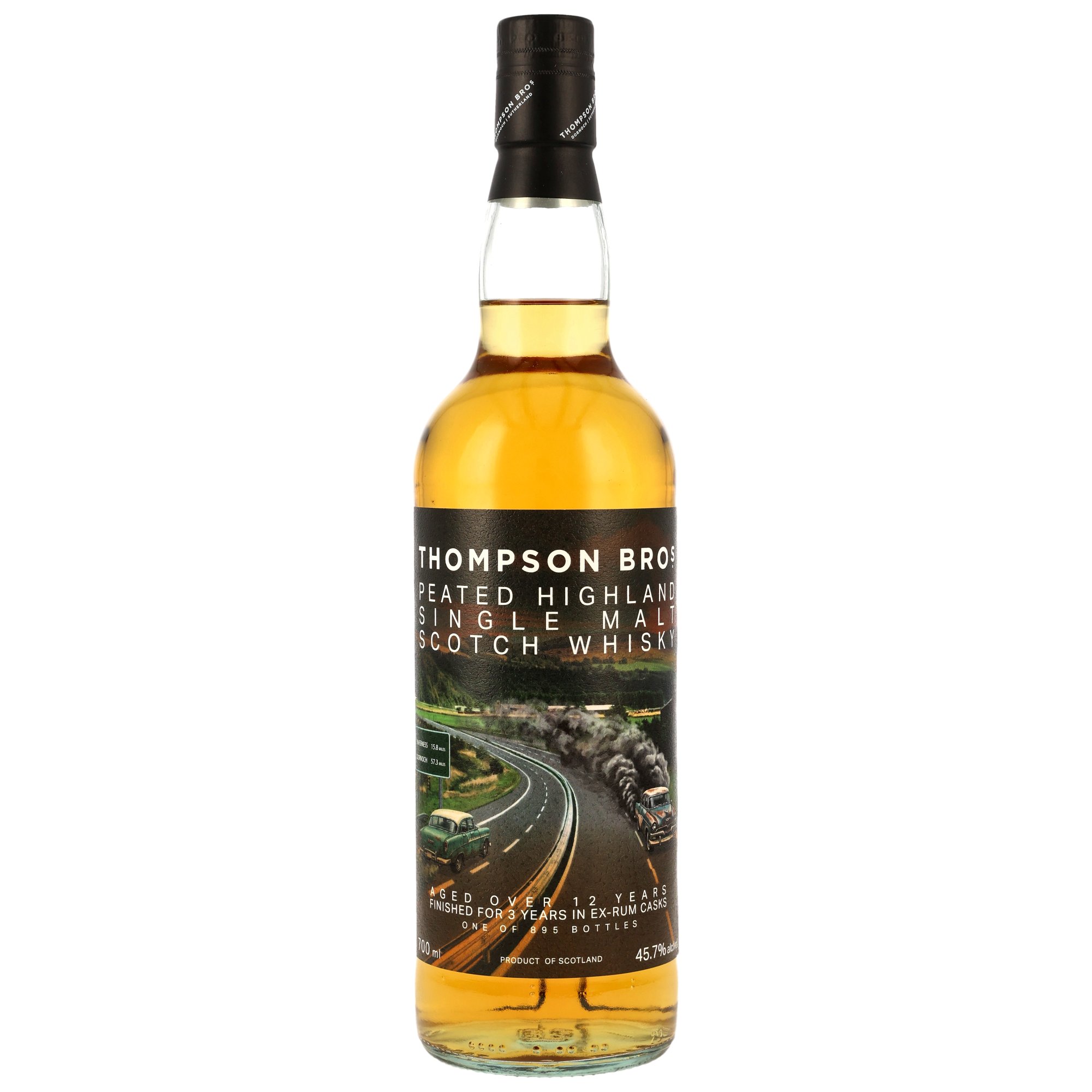 Highland Single Malt Whisky (Peated) 12 - Rum Casks Finish - Thompson Bros.